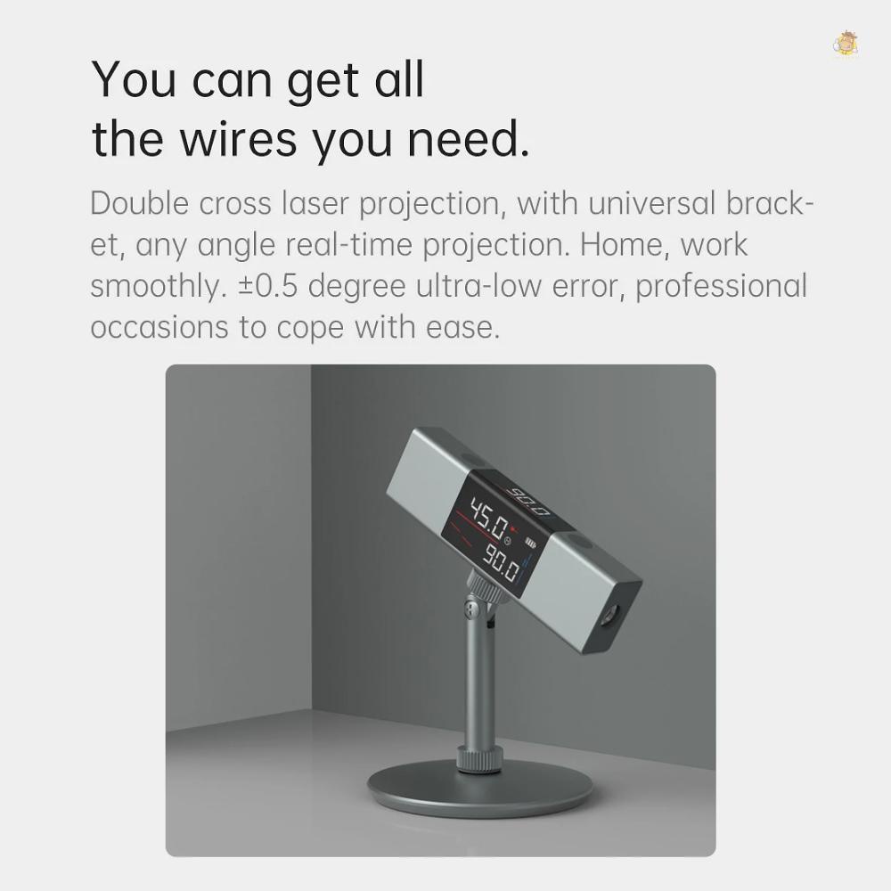 Máy Dò Góc Kỹ Thuật Số 360 Độ atuman duka li1 Có Thể Sạc Lại° Dây laser Gắn Màn Hình / Đèn led Đôi