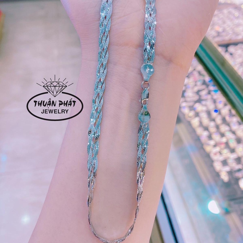 Dây chuyền 4 bính có 3 màu và màu kim trắng D060