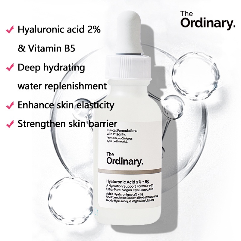 Serum cấp ẩm, phục hồi da - Tinh chất The Ordinary Hyaluronic Acid 2% + B5