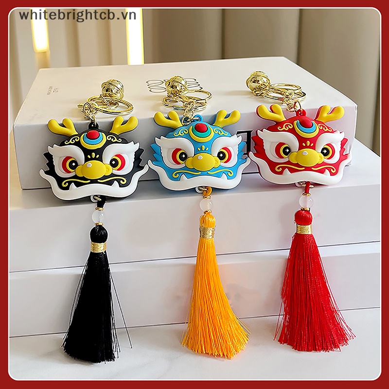 / / Cny Trang Trí / / Móc Khóa Xe Hơi Mặt Hình Đầu Sư Tử Múa Rồng Năm Mới Phong Cách Trung Hoa Sáng Tạo Làm Quà Tặng Nhỏ