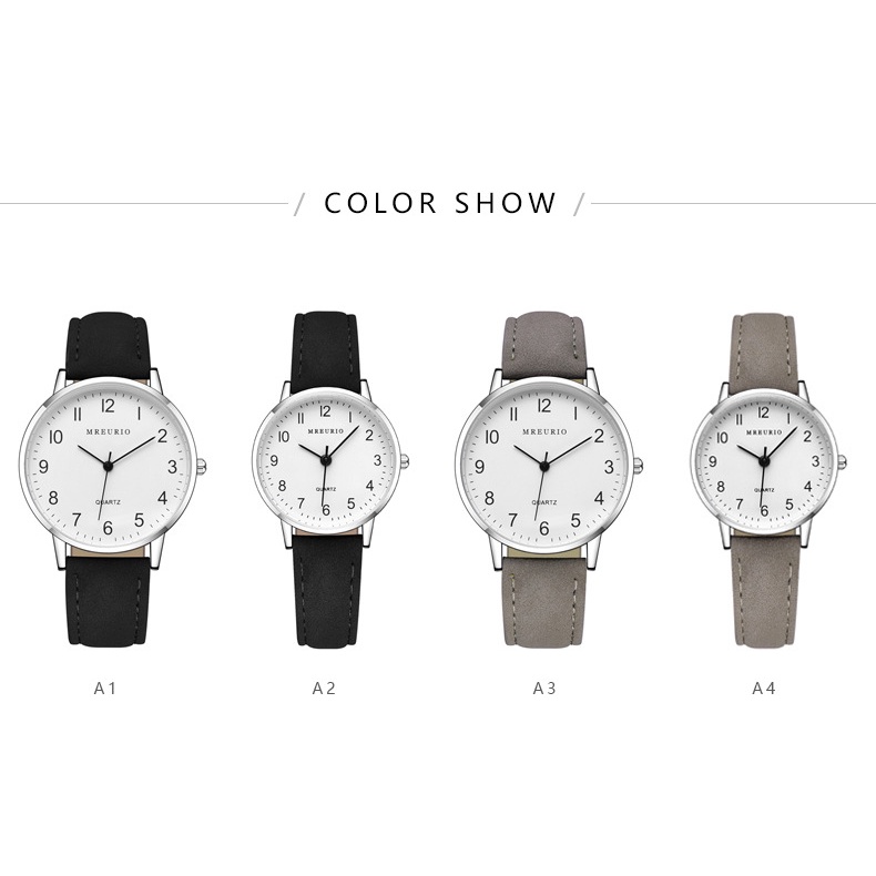 Đồng Hồ Đeo Tay Kiểu Dáng Đơn Giản Cho Cặp Đôi