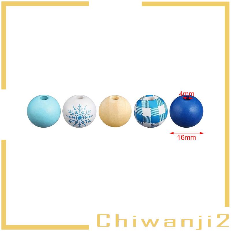 Bộ 50 Hạt Gỗ Tròn Trang Trí