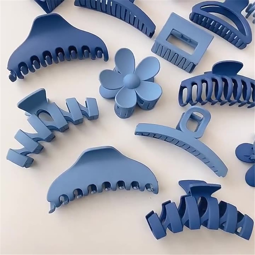 Manyue Kẹp Tóc Hình Cá Mập Xanh Dương Phong Cách Hàn Quốc Cao Cấp