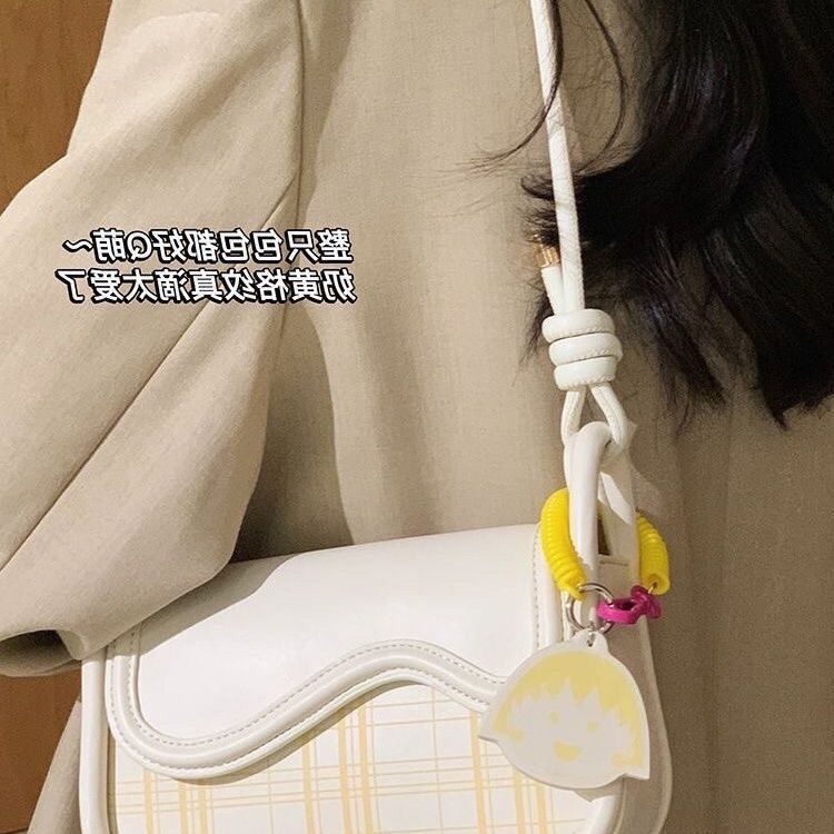 Túi Xách Đeo Vai Màu Kem Thời Trang Mùa Hè Dành Cho Nữ