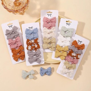 Set 6 Kẹp Tóc Nơ Dễ Thương Cho Bé Gái