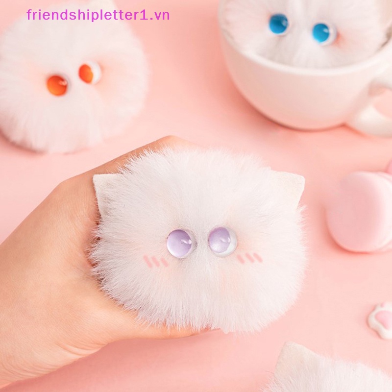 Móc Chìa Khóa Xe Hơi / Túi Xách Hình Mèo Bông Đáng Yêu Dành Cho Nữ