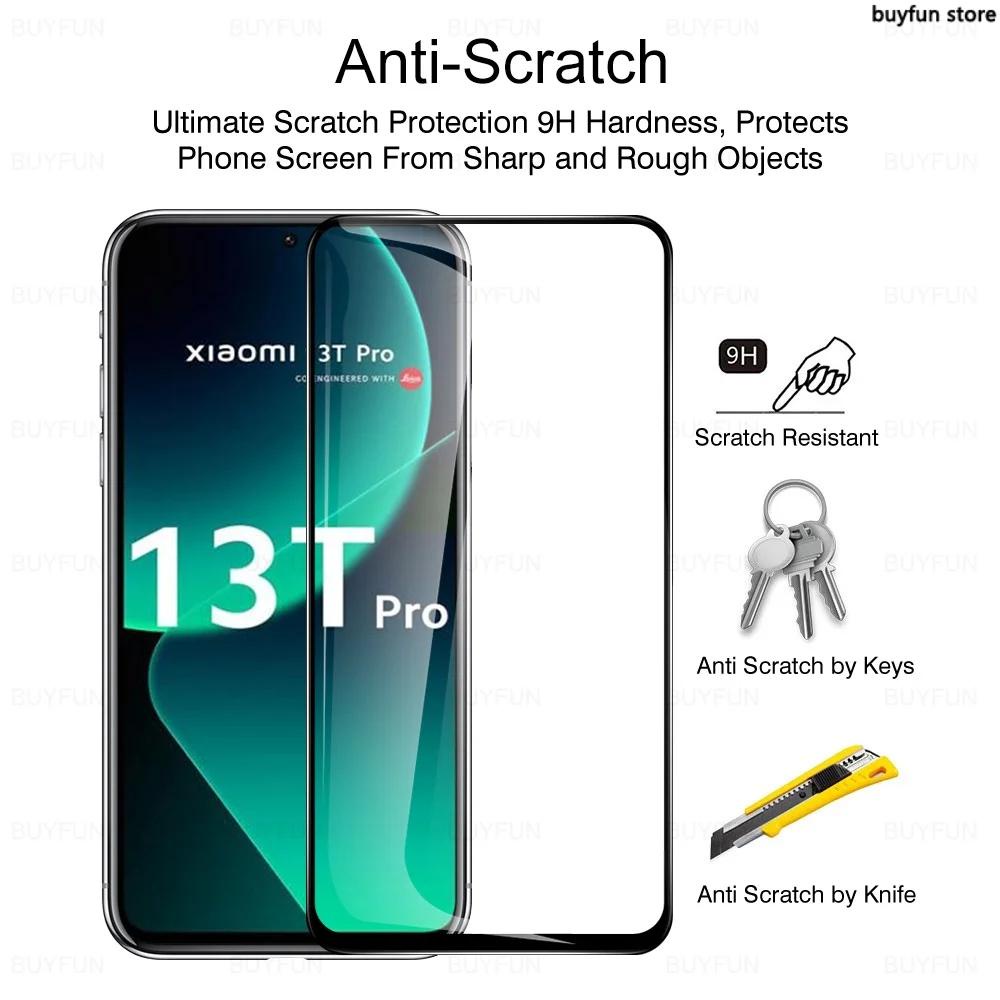 2To1 Full Cover Screen Protector Tempered Glass Film For xiaomi Mi 13T 11T 10T 12T mi13T Pro Camera Protective Glass