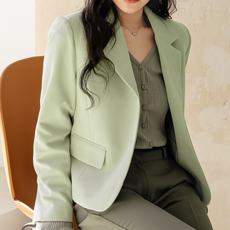 Áo Khoác Vest Ngắn Phong Cách Đường Phố Thời Trang Xuân Thu Dành Cho Nữ