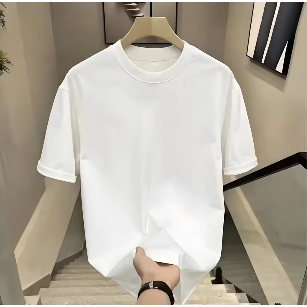 Áo Thun Tay Ngắn Cổ Tròn Dáng Rộng Thời Trang Mùa Hè Cho Nam