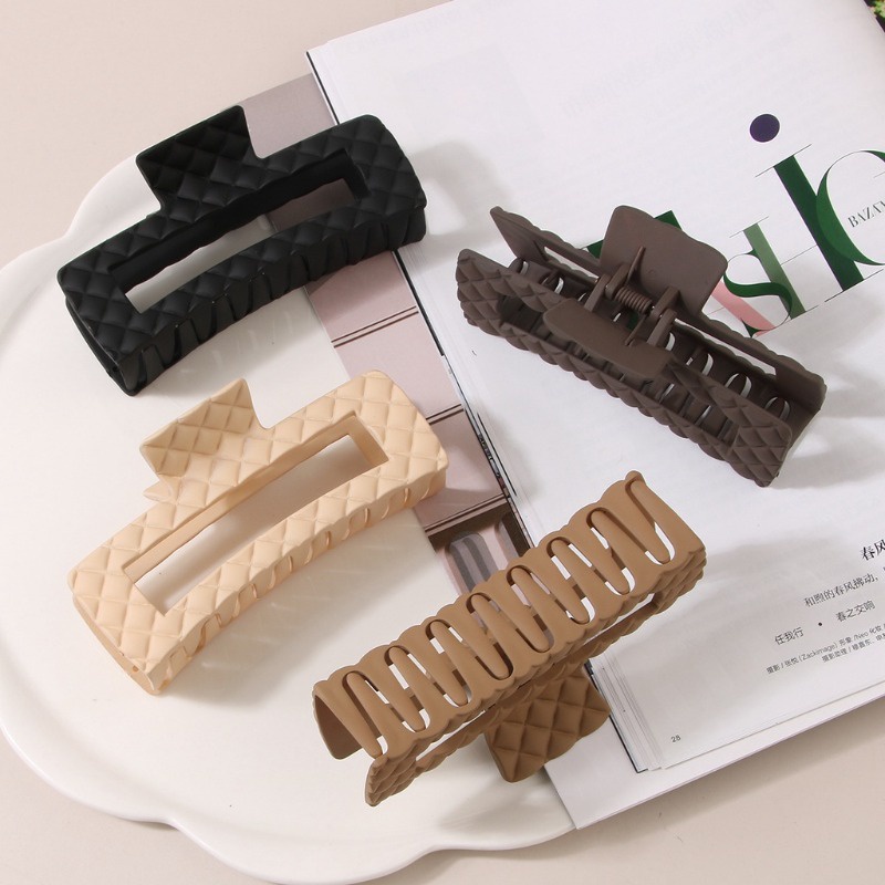 Đơn Giản Kẹp Hình Cá Mập Lớn Đính Kim Cương Giả Cao Cấp Cài Đầu Mùa Hè Cho Nữ