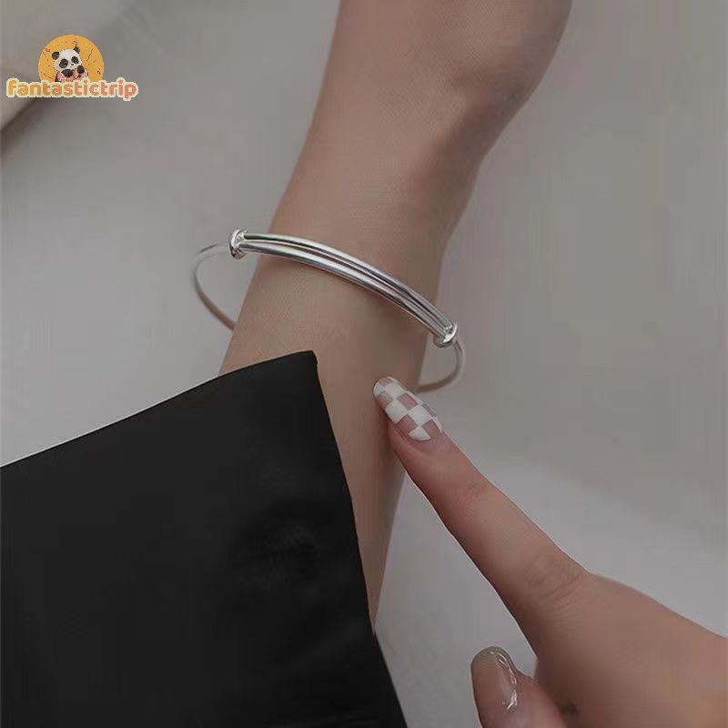 Vòng Đeo Tay Màu Bạc Đơn Giản Thời Trang vintage Cho Nữ Mới