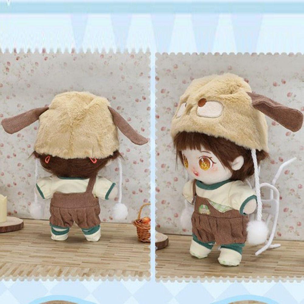 Áo Thun cotton 20cm Kèm Nón Họa Tiết Hoạt Hình Động Vật Dễ Thương Chất Lượng Cao Cho Búp Bê