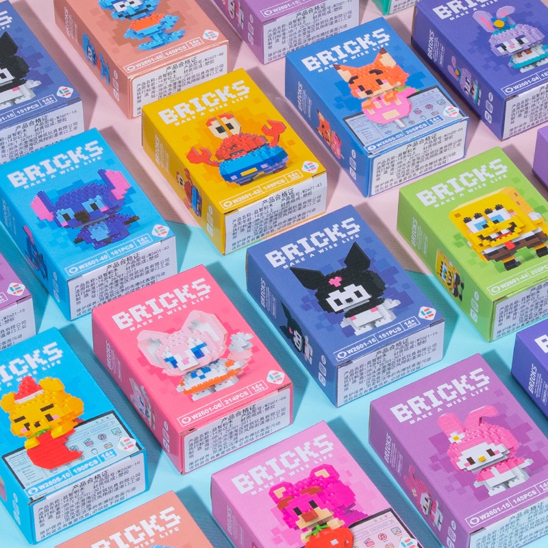 Đồ Chơi Lắp Ráp Mô Hình Búp Bê mini Làm Bằng Tay Trang Trí Giáng Sinh Cho Trẻ Em