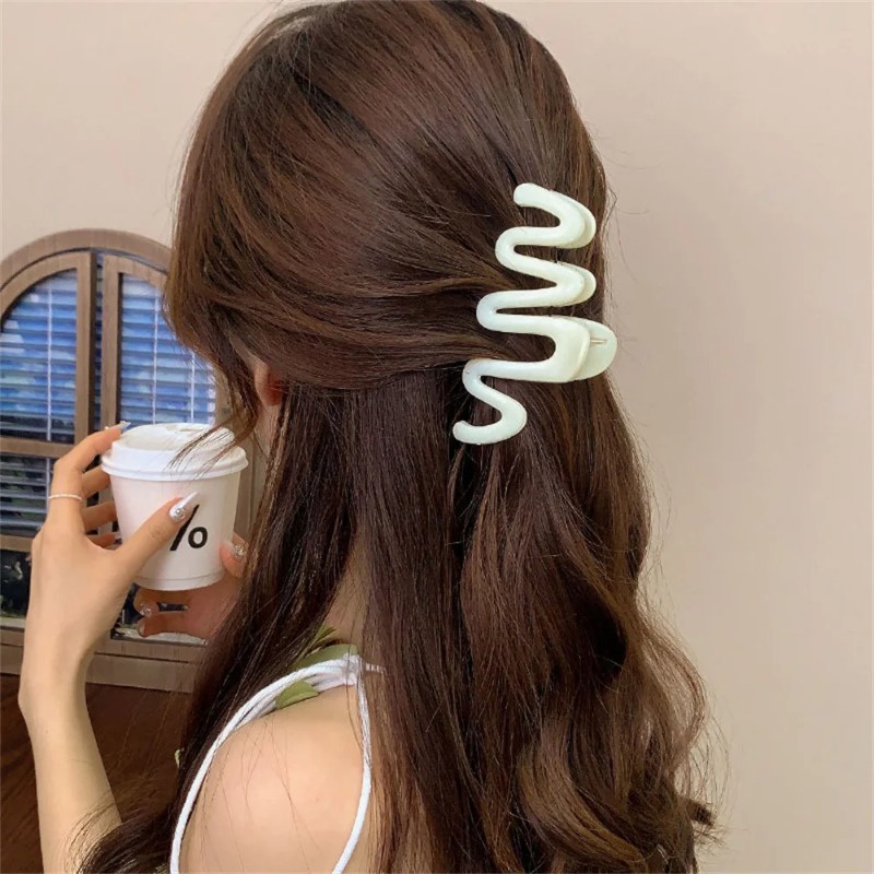 Mới Kẹp Tóc Hình Cá Mập Nhiều Màu Sắc Bằng acrylic Cho Nữ