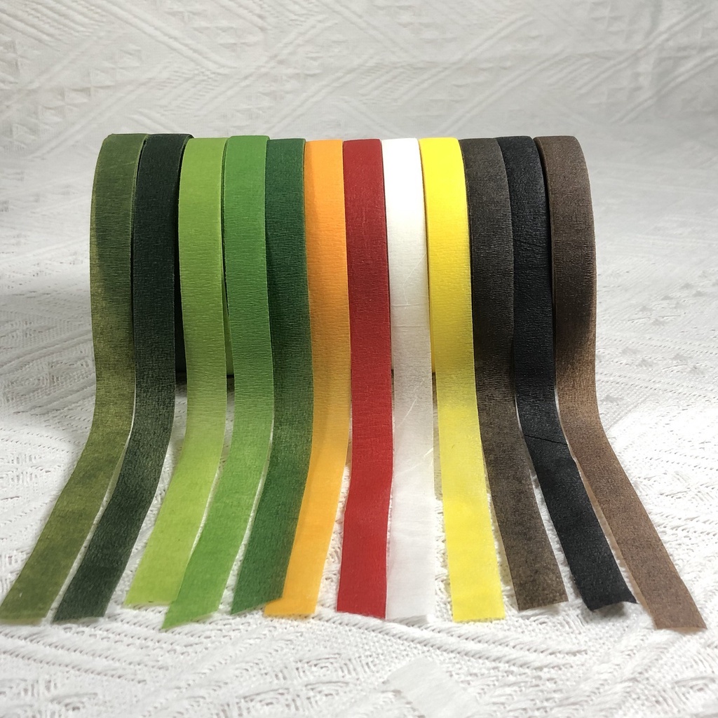 Cuộn băng keo sáp quấn cành hoa trang trí handmade - Băng dính sáp cuốn, ruy băng giấy nguyên liệu làm đồ thủ công