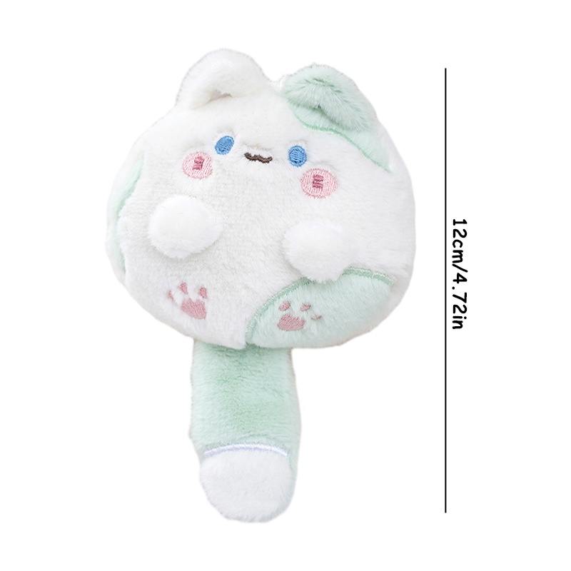 Móc Khóa Mèo Bông Đuôi Có Còi Dễ Thương Mềm Mại - HSU