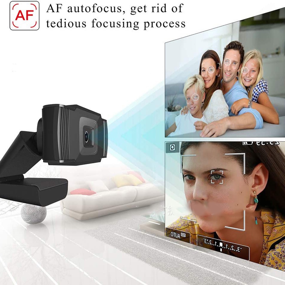 Webcam full hd 1080p / 720p Kỹ Thuật Số Kèm Micro Cho Máy Tính