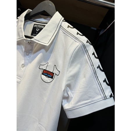 Áo Thun Polo Ông Địa Trắng_Đ03