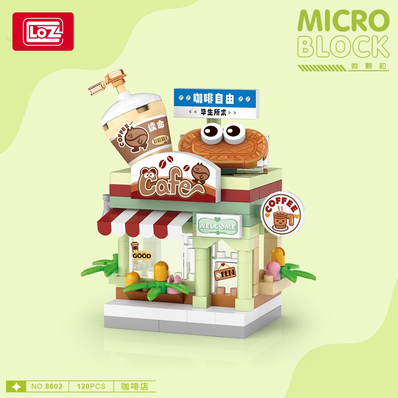 Khối Đồ Chơi Khối mini Thời Trang Cửa Hàng Quan Sát Đường Phố Cửa Hàng Kẹo Quán Cà Phê Cửa Hàng Cà Phê Làm Quà Tặng Sinh Nhật mini Để Bàn Trang Trí