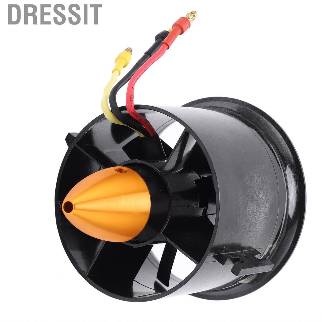Dressit 70mm EDF Set 6 Blades Ducted Fan For RC Airplane Sports