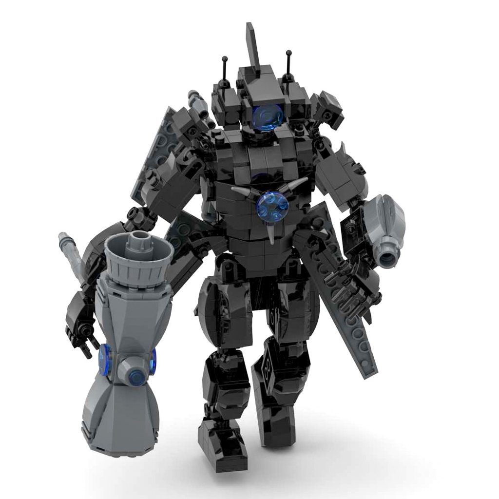 Tương thích LEGO MOC Skibidi Toilet Titan Nhà vệ sinh Titan Man Titan Warhammer Monitor Khối đồ chơi giáo dục cho trẻ em