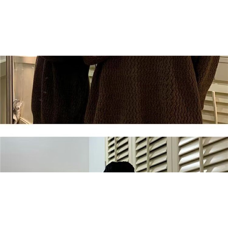 Áo sweater Dệt Kim Cổ Tròn Dáng Rộng Màu Sắc Đơn Giản Thời Trang Thu Đông 2023 Cho Nam Giới