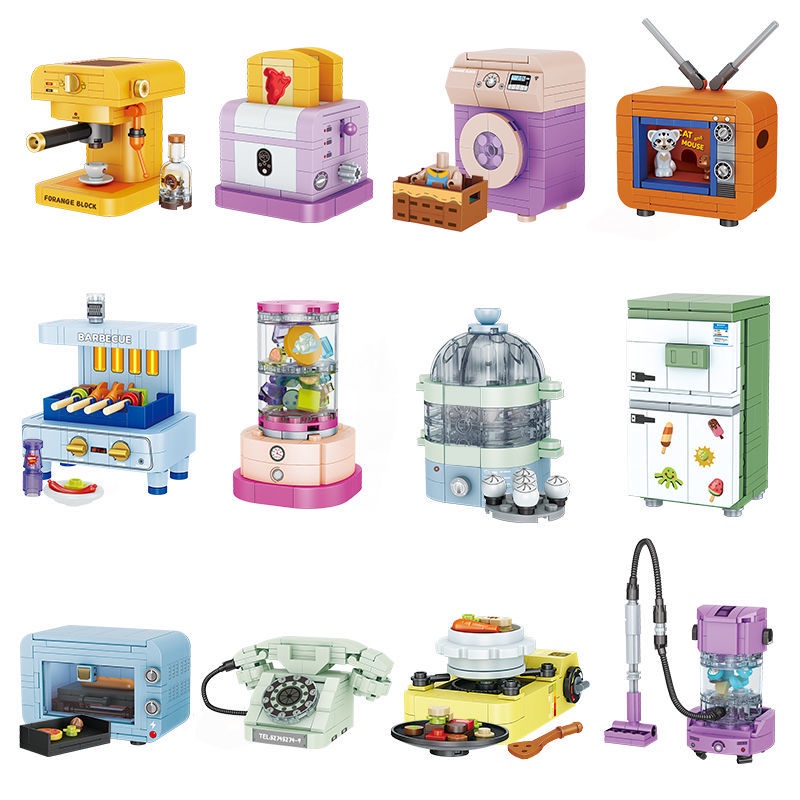 Bộ Đồ Chơi Lắp Ráp Quán Cà Phê mini Cho Bé Gái