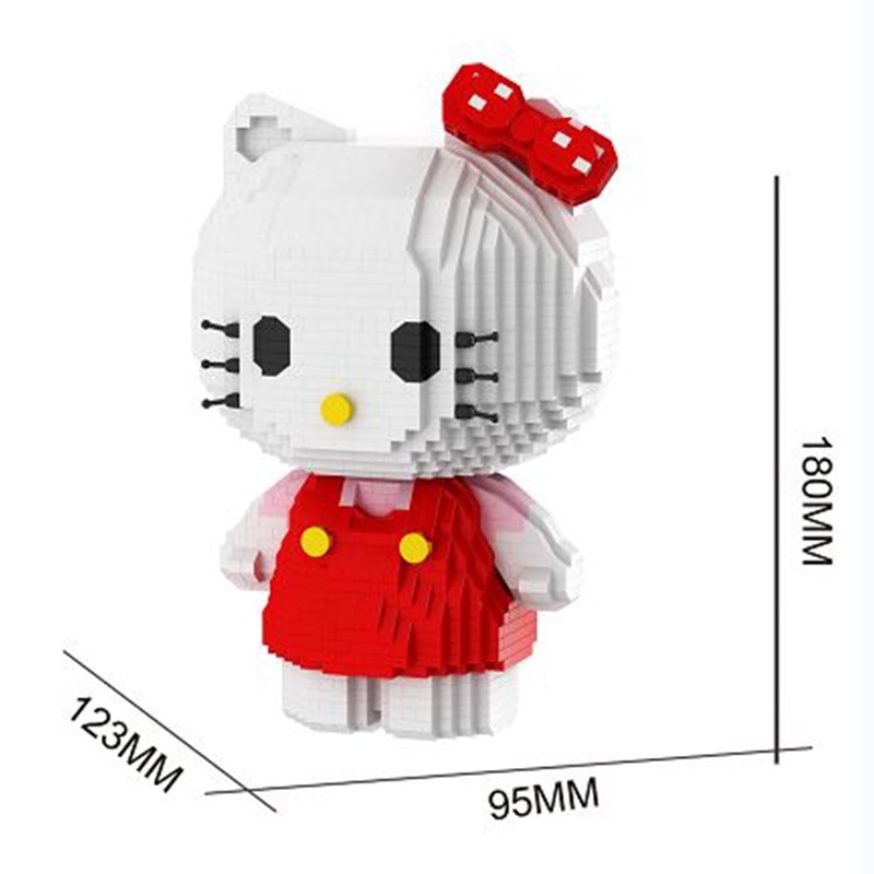 Nano block Bộ Đồ Chơi Lắp Ráp Hình Que Kem / kuromi / hello kitty Xinh Xắn Cho Bé