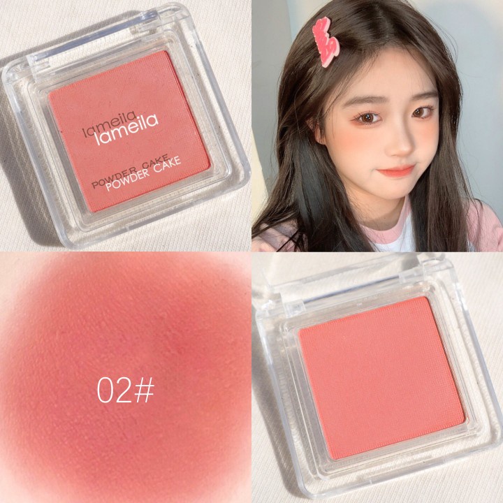 Má hồng 1 ô VUÔNG 3591 Lameila, chất phấn mịn lì, lên màu chuẩn