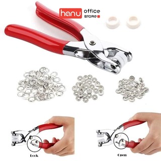 Kìm bấm cúc áo, kìm bấm khuy, kìm bấm cúc đa năng tặng kèm Cúc Bấm 9.5mm