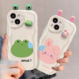 Ốp Điện Thoại Hình Ếch Và Thỏ 3d Cho oppo a79 a98 a58 a78 a17k a96 a76 a16 a95 a74 a94 a54 a15s a53 a52 a92 a31 a5s a7 a12 a3s F119