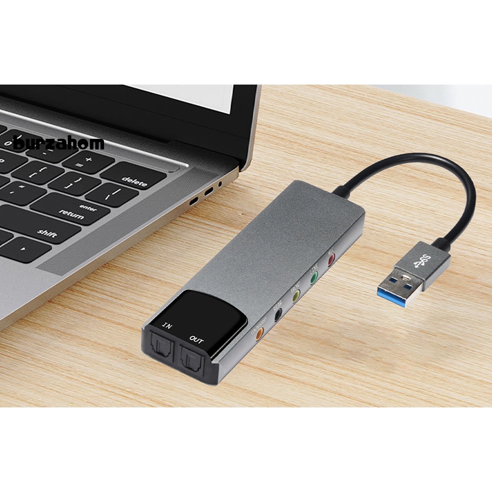 Thẻ Âm Thanh usb 5.1 Sợi Quang Đa Năng ac-3 Hỗ Trợ Lý Tưởng Cho Máy Tính dts-compatible 5.1