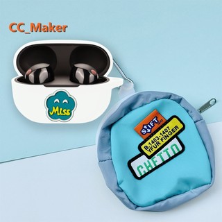 For sony wf-1000xm5 case cartoon toast bread keychain pendant sony wf-1000xm4 silicone soft case cartoon storage bag sony wf-1000xm4 case sony wf-1000xm5 protective cover