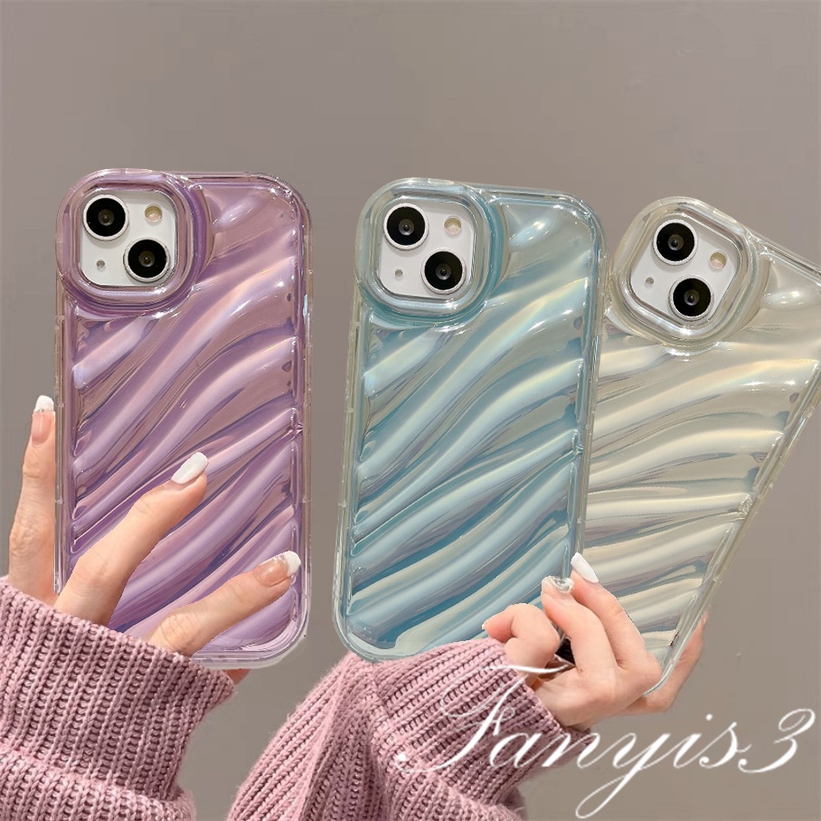 Ốp Điện Thoại Mềm Trong Suốt Màu laser 3d Cho iphone 15 14 13 12 11 pro max x xr xs max 8 7 6s plus se 2020