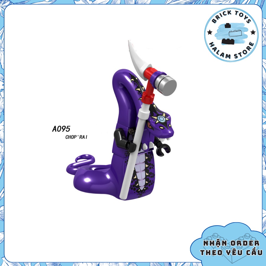 Đồ chơi lắp ráp minifigures Ninjago Legacy A090-097 - Lắp ghép xếp hình nhân vật Ninja season 10