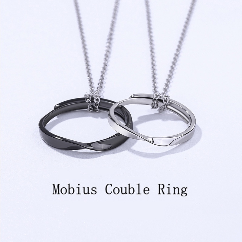 Mới Nhẫn Cặp Mạ Bạc Thời Trang Cá Tính diy Cho Cặp Đôi