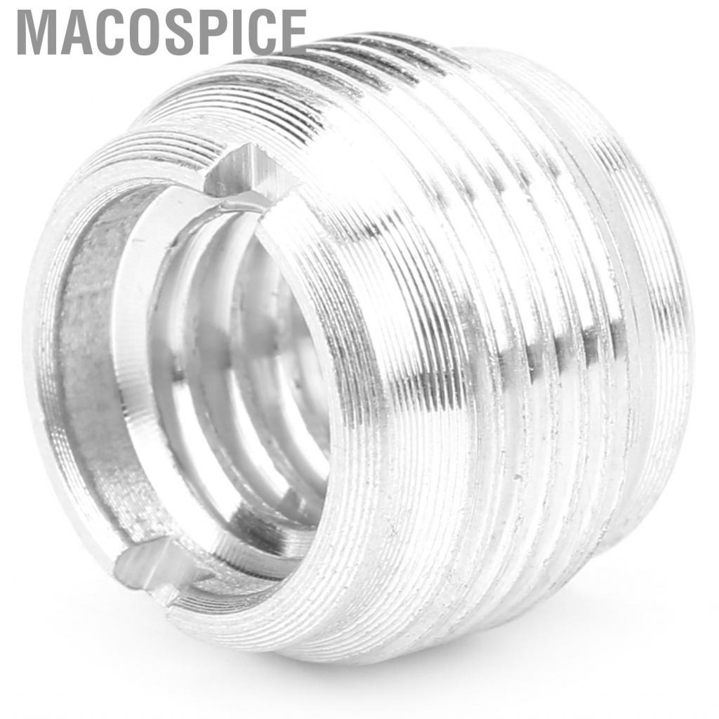 Macospice 3/8 Inch Female To 5/8 Male Threaded Nut Screws Adapter For Mic Stand Clamp