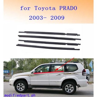 Lt dây đai nhựa dán viền cửa sổ xe hơi toyota prado 2003 2004 2005 2006 2007 2008 2009