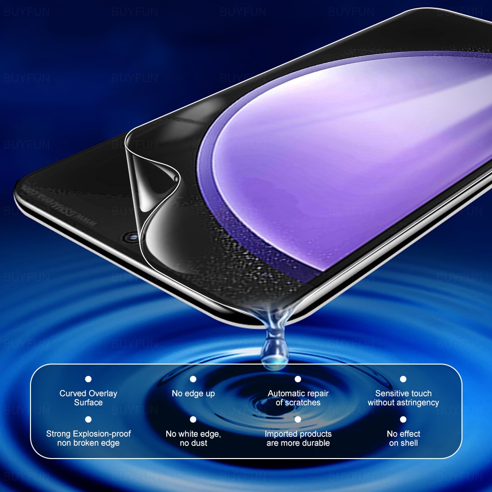 Hydrogel Film For Samsung Galaxy S23 FE Camera Glass 6in1 Screen Protector Samsang Sumsung Galaxi S23FE S 23 F E 5G 2023 6.4inch