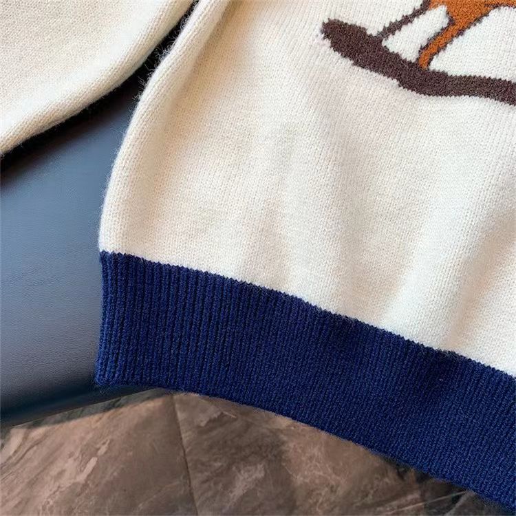 Áo Sweater Dệt Kim Dày Dặn In Hình Ngựa pony Dễ Thương Phong Cách Hàn Quốc Thời Trang Mùa Đông Cho Mẹ Và Bé