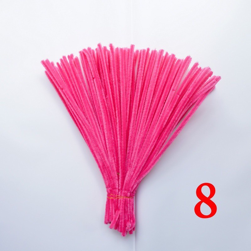 Bó 100 dây Kẽm Nhung làm hoa loại 1 lông dày nhiều màu loại to đủ màu dùng trang trí 1 d111101