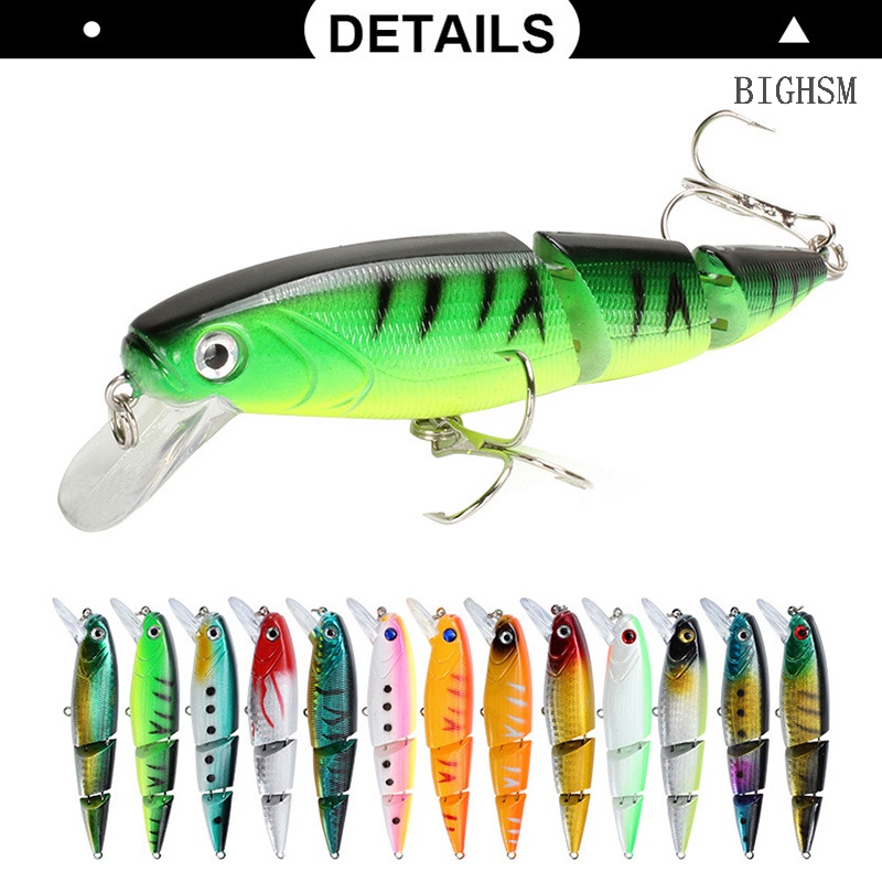 Bighsm Mồi Câu Cá Giả Bằng Nhựa Cứng Ba Phần Khác Nhau luya Batik Giống Mồi Dụ Cá skk