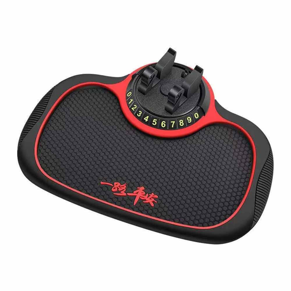 Extra Large Anti-Slip Phone Pad, Non-Slip Rubber Mat with Phone Holder in Car, Universal Multifunction Car Dashboard Non-Slip Mat for Phones, Sunglasses, Keys, Gadgets and More