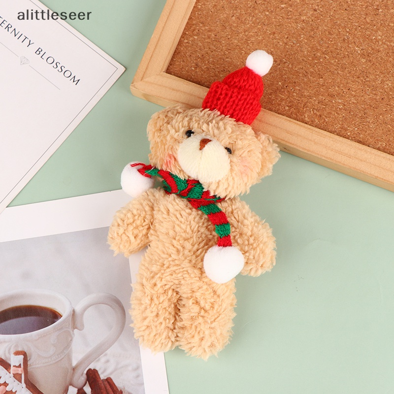 Er Móc Khóa Gấu Bông Giáng Sinh Dễ Thương Khăn Choàng Cổ Dài Dệt Kim Trang Trí Ba Lô n