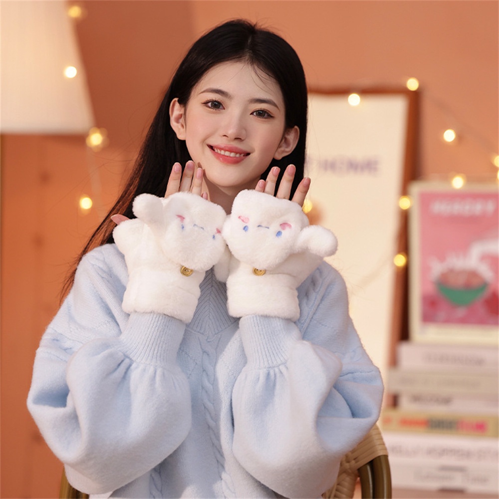 Găng Tay Dệt Kim ấm áp Cinnamoroll Anime Giai điệu Dễ Thương Nhồi Bông Mùa đông Găng Tay Chống Gió Mềm Mại Dành Cho Bé Gái Quà Tặng Giáng Sinh Cho Trẻ Em.