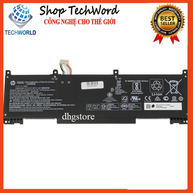 Pin Laptop Hp Probook 630 G8, 640 G8, 650 G8, 430 G8, 440 G8, 445 G8, 450 G8, 455 G8, RH03XL, 54Wh