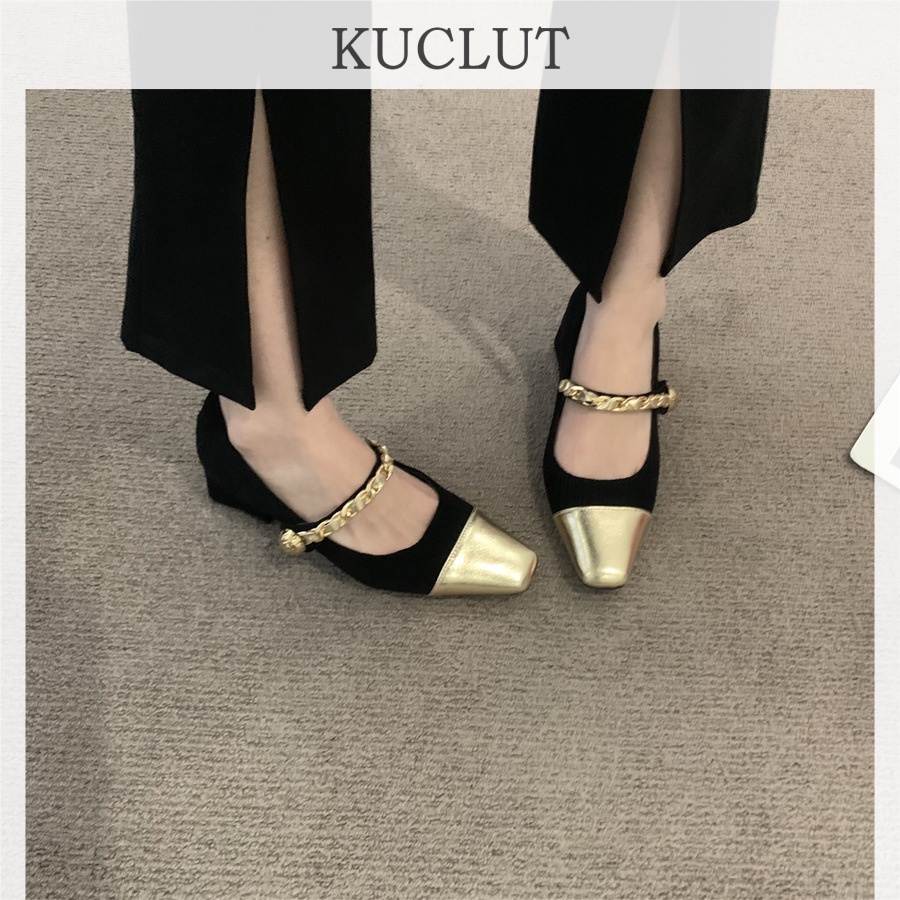 KUCLUT dép sandal nữ đế cao giày cao gót nữ đi chơi giày sandal Linh hoạt Thời trang Phối màu tinh tế Nổi bật FLF23B0L2I 46Z231115