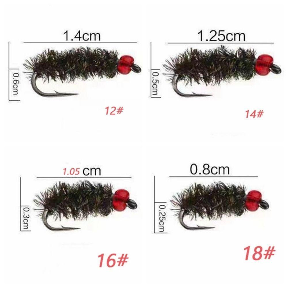 Set 10 Mồi Câu Cá Giả Bằng Thép carbon 12 # / 14 #