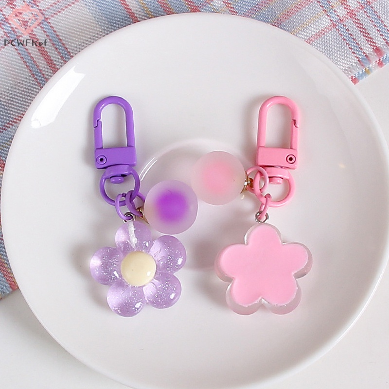 Phụ Kiện Móc Khóa / Túi Xách / Tai Nghe Hình Hoa Màu Ngọt Ngào Thời Trang Mới