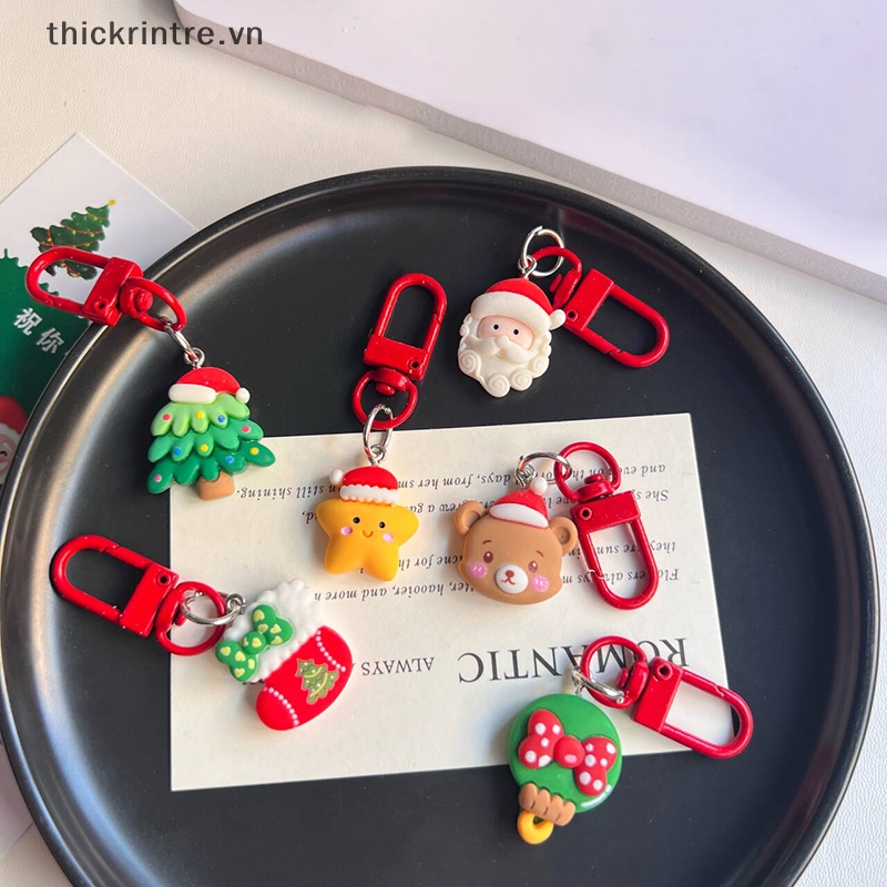 Th Móc Chìa Khóa Treo Ba Lô Túi Xách Trang Trí Giáng Sinh Đáng Yêu Hình Ông Già Noel Hoạt Hình Quà Tặng Giáng Sinh vn